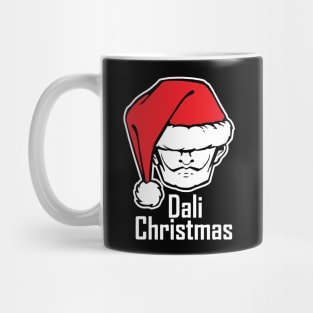 Dali Christmas - White Outlined Version Mug